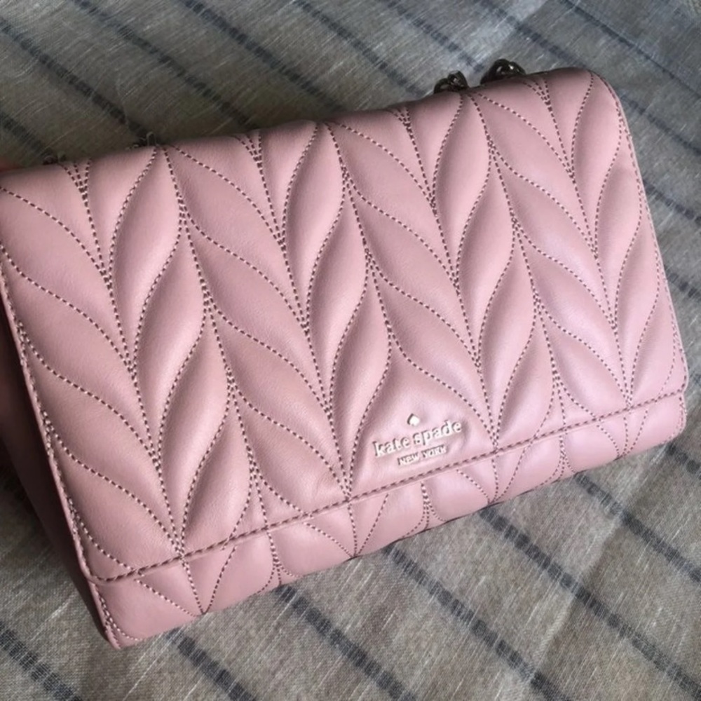 Kate Spade pink Emelyn briar lane quilted Crossbody